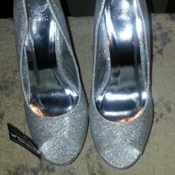 Shiekh silver shimmering shoe