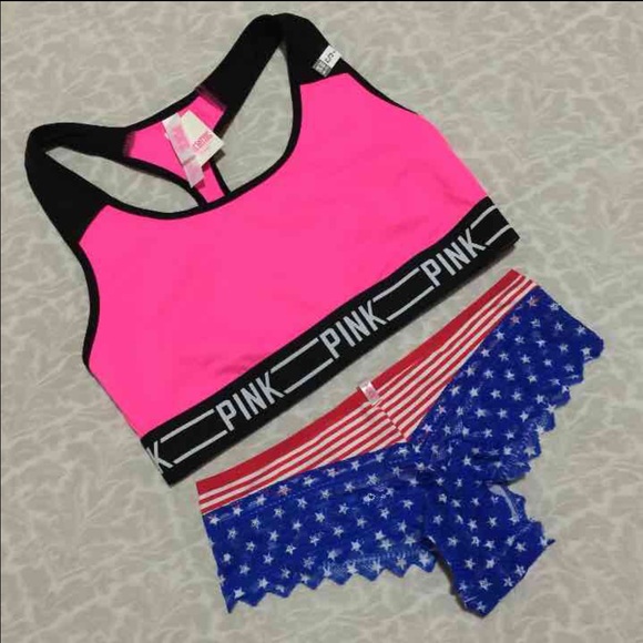 NWT! PINK VS 2015 Bra Top Set S/XS