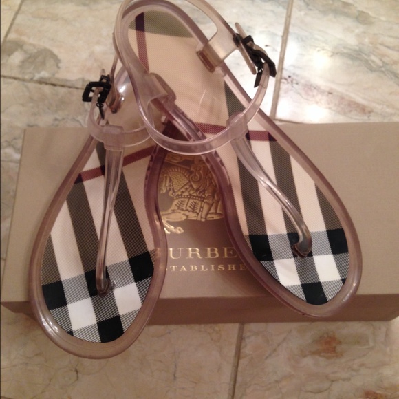 Burberry Shoes - Burberry Clear Jelly Thong Sandals