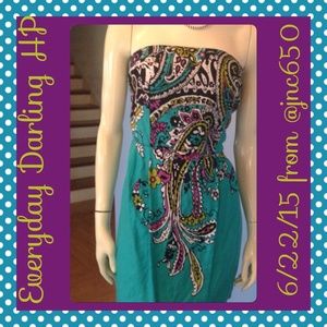 ⤵️FINAL Sale Strapless paisley dress