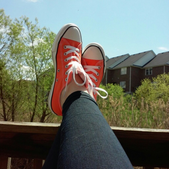Orange converse