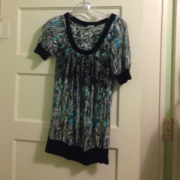 Sheer print top