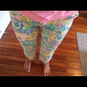 Lilly Pulitzer "School of Fish" Pants - Size 2