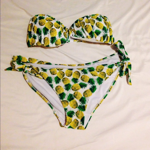 Pineapple boho bikini set
