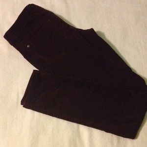 Dark burgundy skinny pants