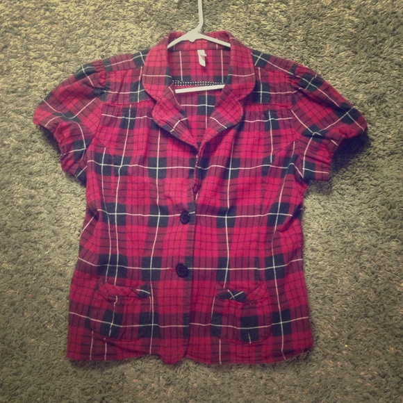 Plaid overcoat