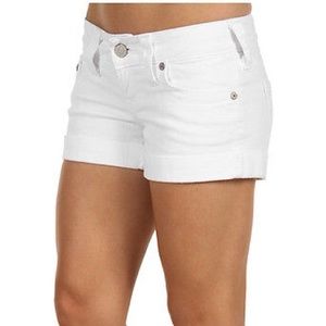 True Religion white shorts