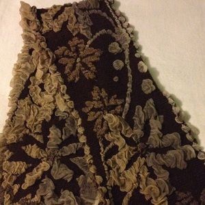 Unique brown thick scarf