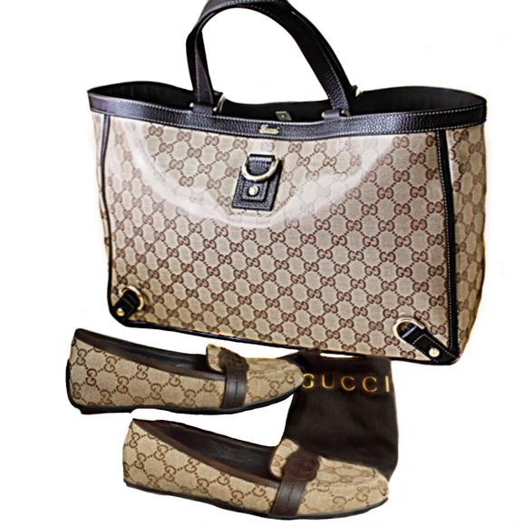 SOLD in my other store GUCCI Crystal Abbey Tote - Picture 1 of 4