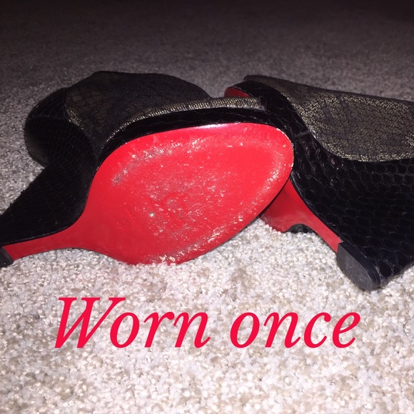 100% authentic Christain Louboutin's worn once!!😍 - Picture 4 of 4