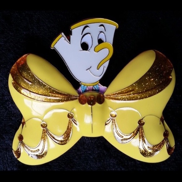 Beauty and the Beast Chip Teacup Bow Pin from DSF