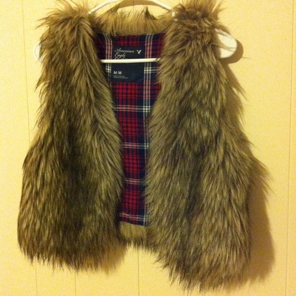 New faux fur vest from American Eagle Outfitters