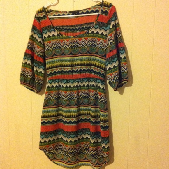 Colorful pattern dress
