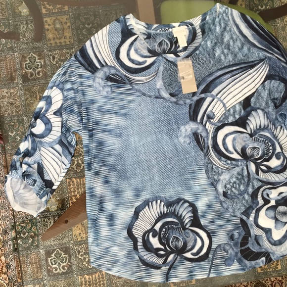Denim Botanic super soft Arie top