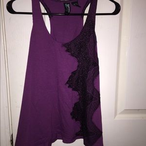 Cute purple lace flowy top
