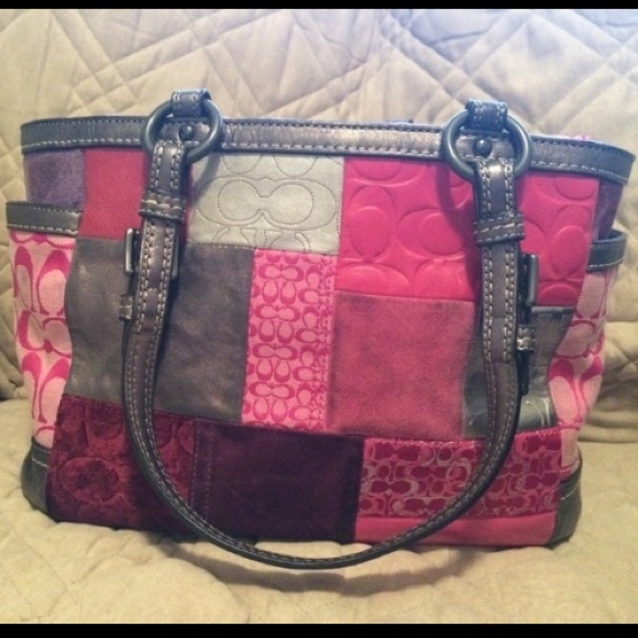 Pink Patchwork Handbag