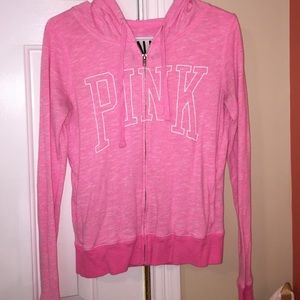 VS pink hoodie
