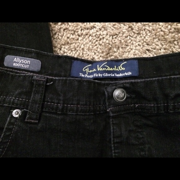 Black Slim Bootcut Jeans - Picture 4 of 4