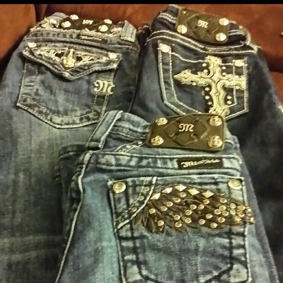 3 PAIRS OF GIRLS YOUTH SIZE 8 MS.ME JEANS