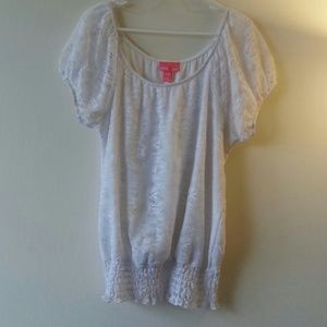 White lace top