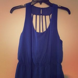 Blue sun dress