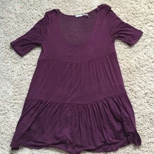Maroon long top