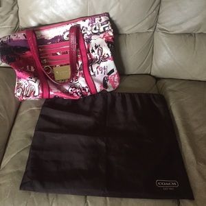 Coach Poppy Graffiti Purse