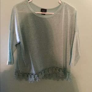 Rue21 mint frilly bottom shirt
