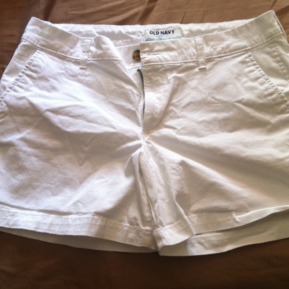 Pure white old navy shorts size 8