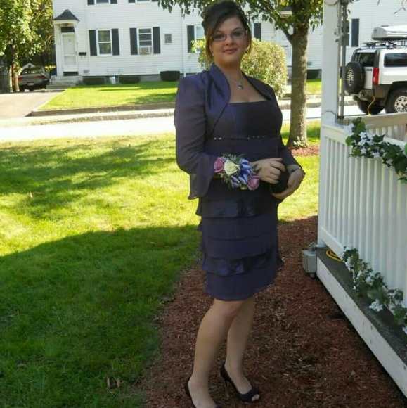 Plum formal dress