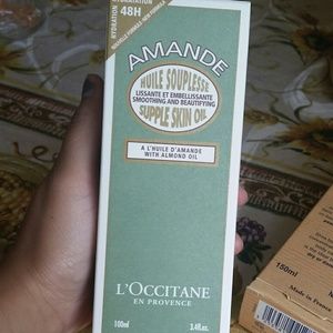L'occitane skin oil with almond