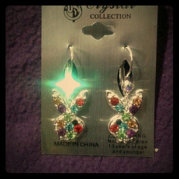 New Crystal playbook bunny earrings