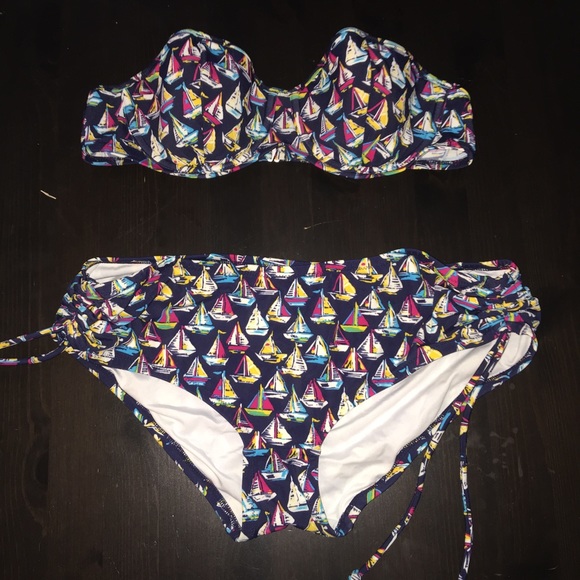 Sailboat print bikini