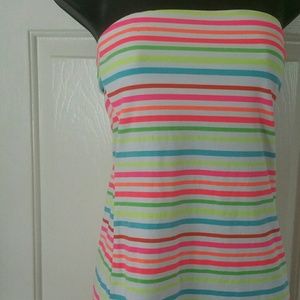Neon striped top