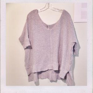 Slouchy, over-sized cotton sweater by Free People.