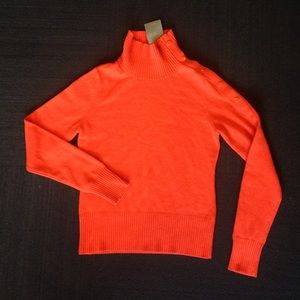 NWT Women's Anthropologie Sweater ORANGE (small)