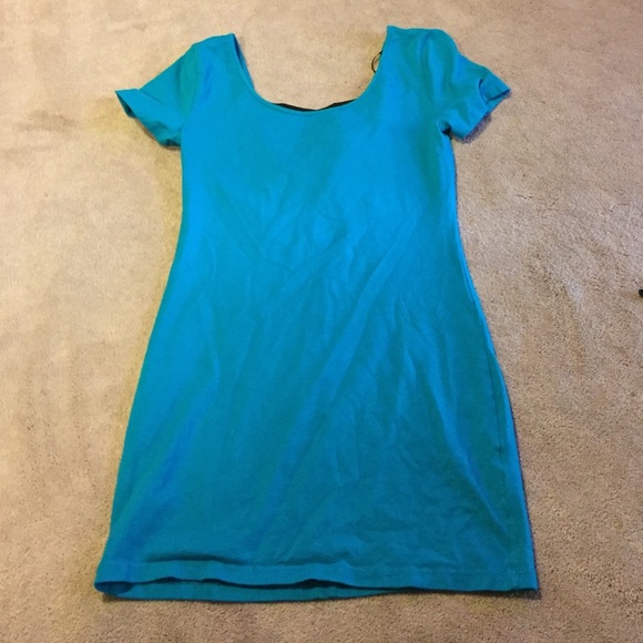 Forever 21 teal party dress