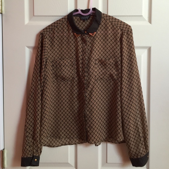 TOPSHOP sheer blouse