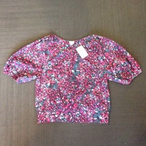 NWT Women's Anthropologie Floral Blouse (size 8)