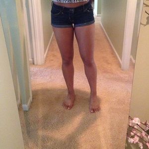 Low rise denim shorts Hollister Co.