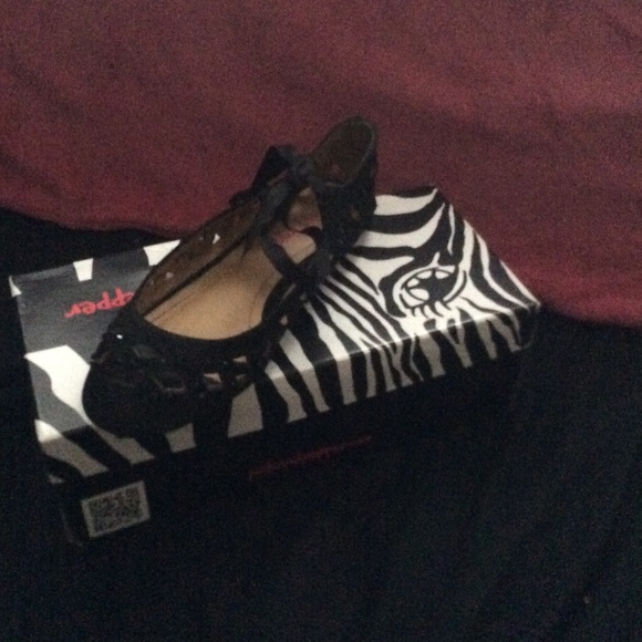 FLAT PINKANDPEPPER SHOE