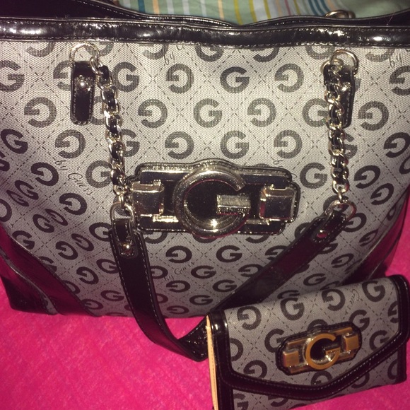G by guess purse and wallet leather