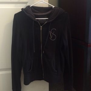 Victoria's Secret black 2010 fashion show zip up