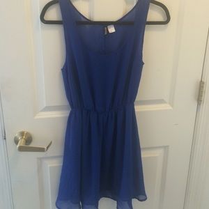 Bold blue summer dress