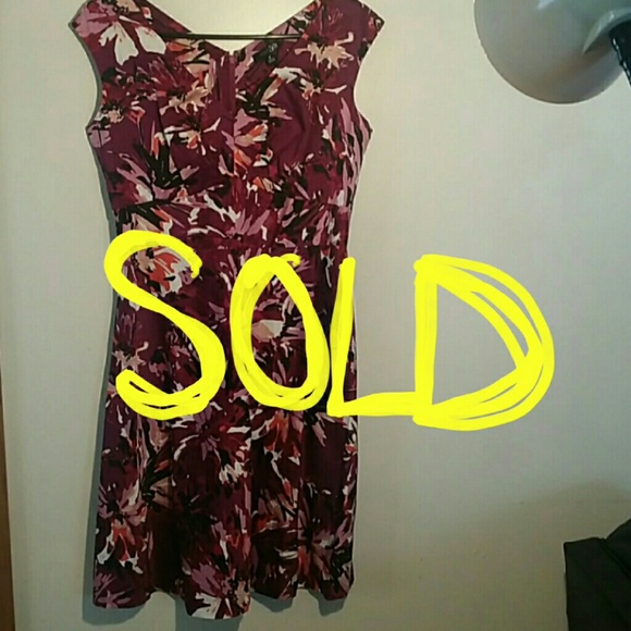 Fuschia Floral Dress
