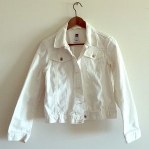 Gap Jeans White denim jacket Small