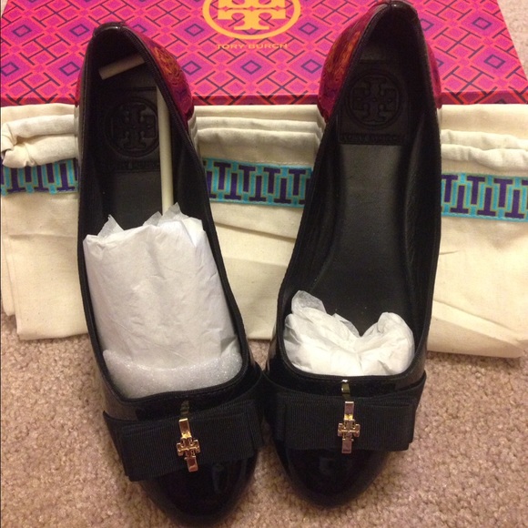 Trudy Smoking Slipper Soft Patent Calf/Grossgrain