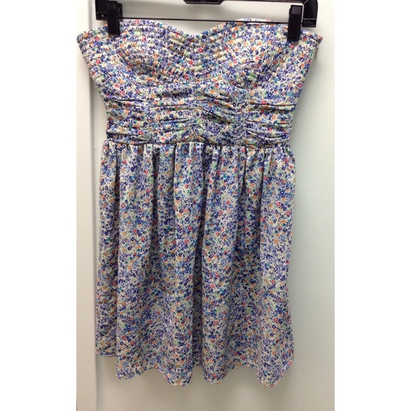 Floral Strapless Dress