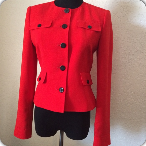 ✅SOLD IN BUNDLE- 🎉Calvin Klein Red Blazer🎉