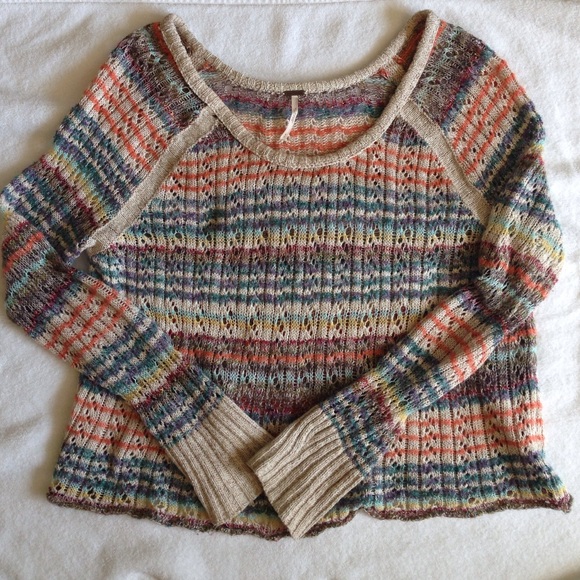Free People Colorful Sweater